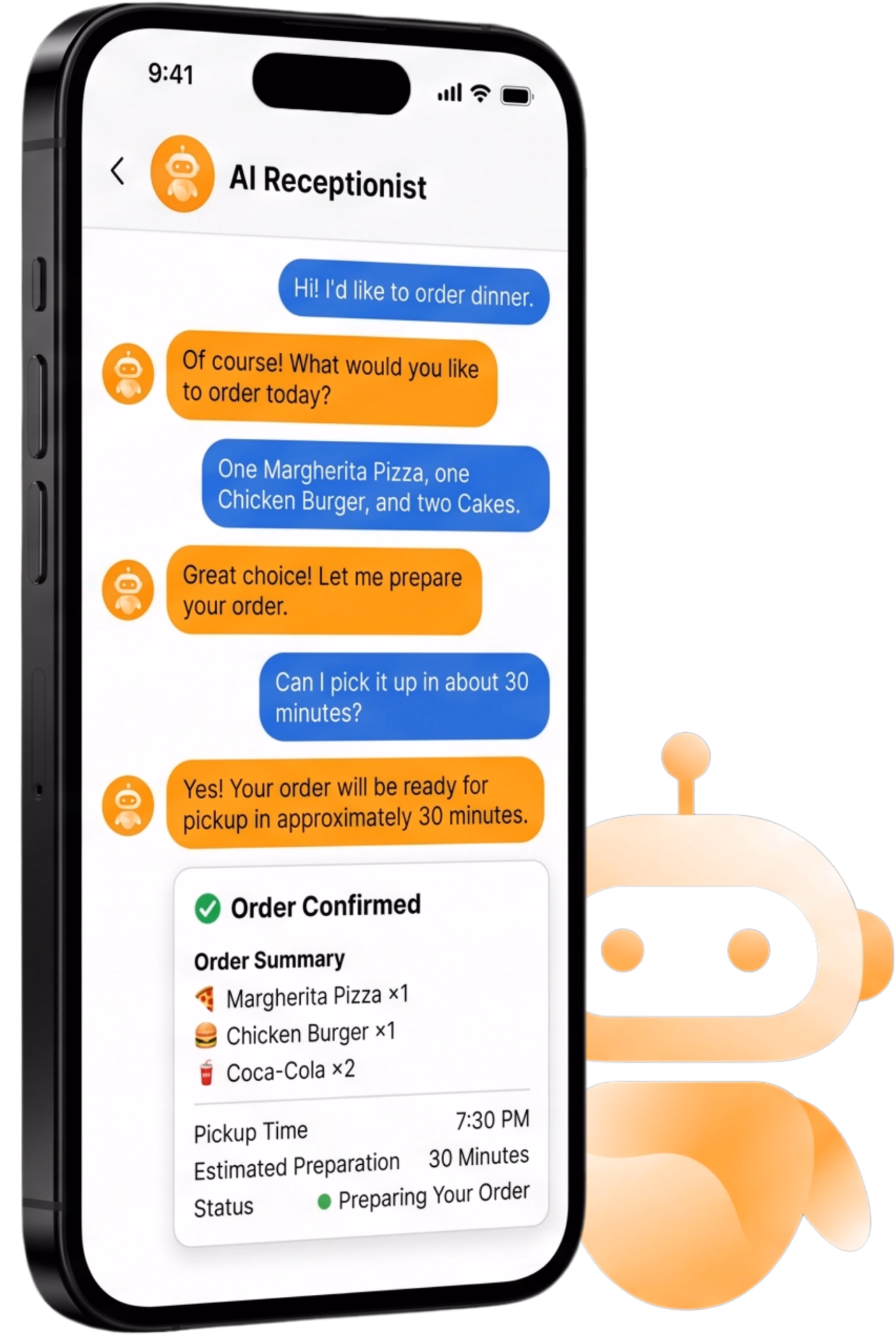 AI Receptionist Interface